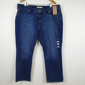 Levi's Straight Jeans Women's Plus Size 22W Blue Stretch Denim Classic